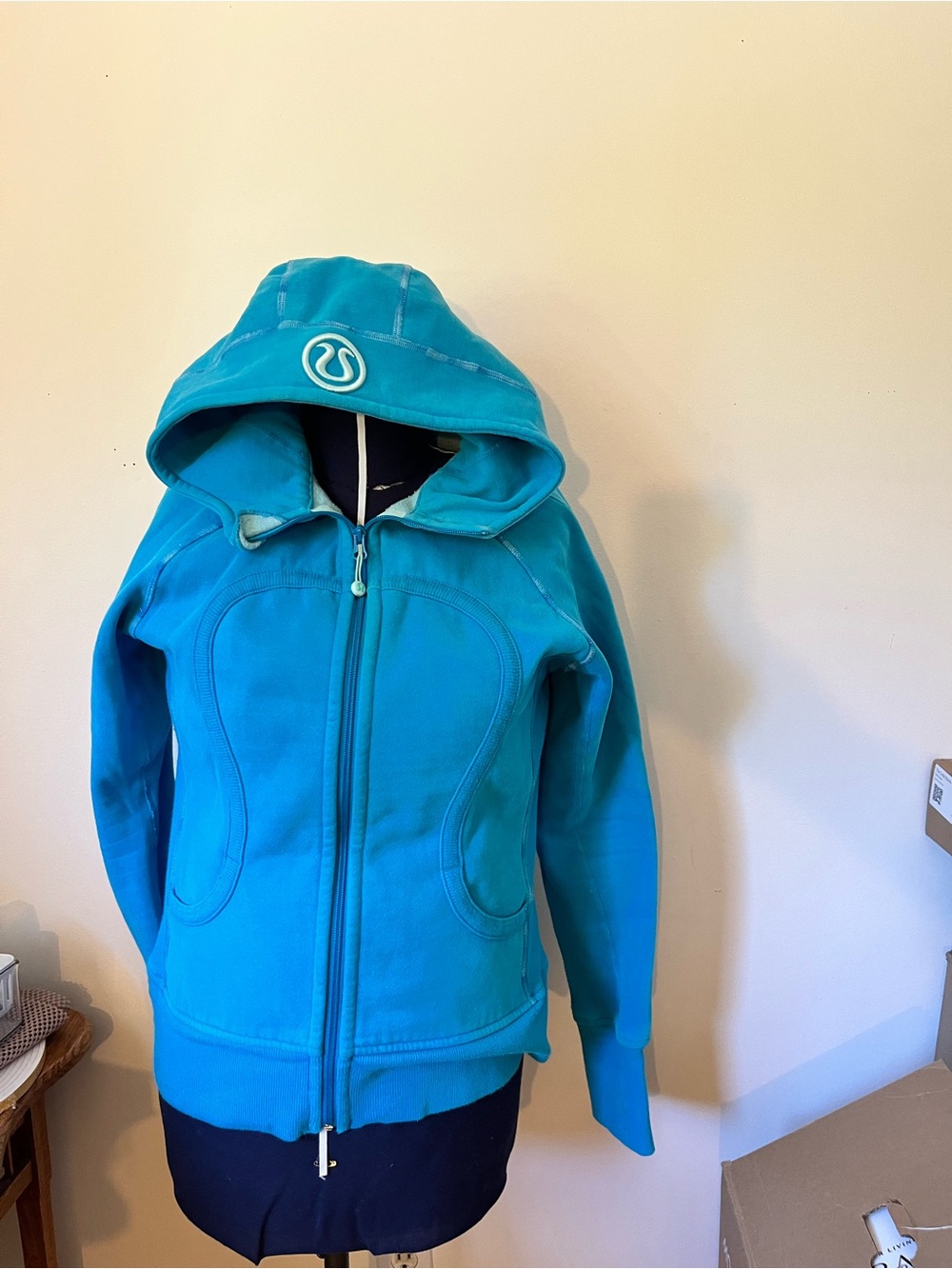 lululemon athletica Turquoise Scuba Full-Zip Hooded Sweatshirt